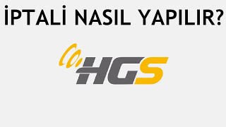 HGS İptali Nasıl Yapılır [upl. by Lap604]