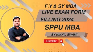 SPPU Exam Form Filling for MBA 2024 Demo  FY amp SY  Marathi  NS Sir [upl. by Naujej]