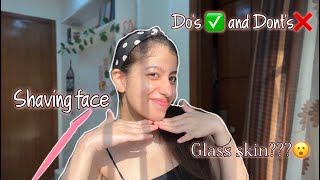 How to shave your face at home Routine  Aftercare  ISHITA ARORA [upl. by Xonel344]