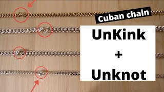 How To Unkink A Miami Cuban Link Chain Necklace [upl. by Gromme]