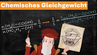 Einfach erklärt Das chemische Gleichgewicht  Gleichgewichtskonzentration [upl. by Yrakaz]