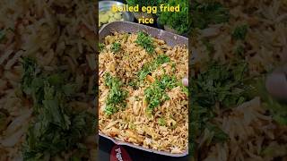 Simple and easy boiled egg fried ricetastyrecipes fastcooking yummy boiledegg Its very tasty😋 [upl. by Hyacinthie]