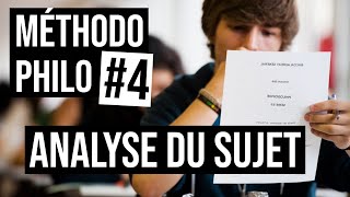 Méthodo Philo 4  4 conseils pour lANALYSE DU SUJET [upl. by Aivalf]