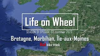 France Bretagne Morbihan ÎleauxMoines Part 2 Red bike track go and back Summer 2023 s01e02 [upl. by Zaria]