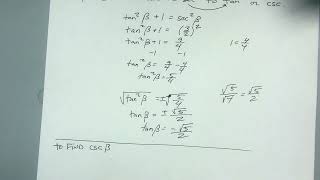 131 Pythagorean Trig Identities Problem 1 [upl. by Llerot]