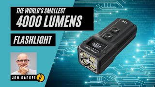 Nitecore T4K Review  the Worlds smallest 4000 lumens flashlight  but is it any good [upl. by Abana]