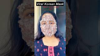 Viral Korean mask 😮  Glass skin guaranteed 💯 glassskin koreanskincare shortsfeed [upl. by Annonyw780]