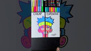 1 vs 100 art markers drawing [upl. by Eidlog236]