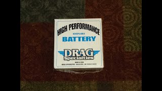 Unbox Charge And Test New Drag Specialties High Performance Motorcycle Battery with Ancel BA101 [upl. by Stevie82]