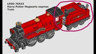 LEGO 76423  Harry Potter Hogwarts express  Train building [upl. by Vinita964]