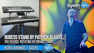 360 degree rotating keyboard stand  RUDESS STAND by PATRICK SLAATS  KORG KRONOS  OASYS [upl. by Llekcor]