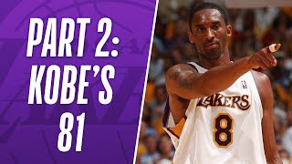 Part 2 Kobe Bryants HISTORIC 81 Points Performance [upl. by Inaffit]