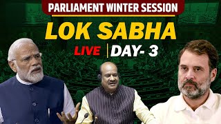 LIVE Parliament winter session  Lok Sabha  Manipur  Waqf Bill  NDA  Congress I Adani  PM Modi [upl. by Cynar]