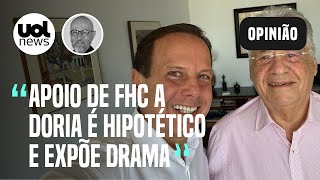 Apoio de FHC a Doria é parte de cenografia Lula já invadiu a terceira via diz Josias de Souza [upl. by Nylak]