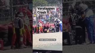 Verstappen F1 Silverstone Crash [upl. by Aharon]