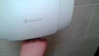 Eterna Hand dryer in Club at lakeside holiday park [upl. by Whit395]