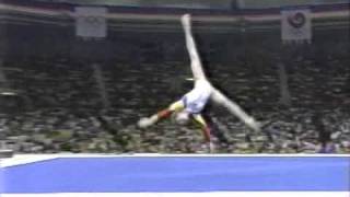 Daniela Silivas  1988 Seoul Olympic  FX [upl. by Ermeena]