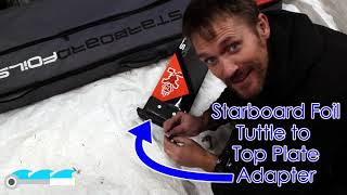 Starboard Foil Tuttle to Top Plate Adapter  Install and First Thoughts  Jonathan Reinke [upl. by Ennovaj]