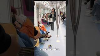 Impressing Cute Girls In Metro  Singing Reaction  viral singing [upl. by Simetra]