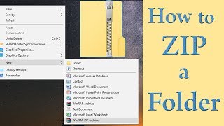 How To Zip a Folder Using 7Zip [upl. by Adamski]