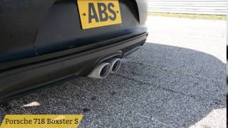 Porsche 718 Boxster S  son échappement  exhaust noise [upl. by Alra]