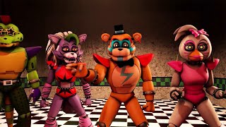 FNAF Security Breach vs Withered Toys Fight Animation [upl. by Eicam]