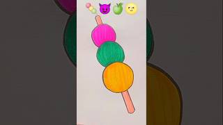 🍡😈🍏🌝  Creative emoji drawing art emojimixart emojiart emojidrawing [upl. by Elbring989]