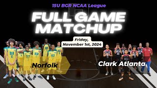 2024 BGR 15U NCAA League Norfolk St Vs Clark Atlanta [upl. by Danya601]