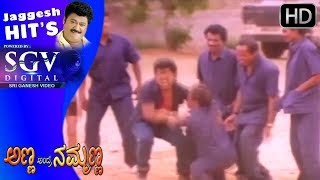 Jaggesh Comedy Scenes  Jaggesh comedy with his friends in daba  Anna Andre Nammanna Kannada Movie [upl. by Kerrie974]