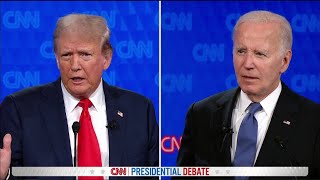 Biden Trump debate US border security  CNN Presidential Debate 2024 [upl. by Novaj]