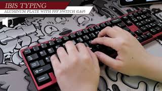 Keyboard Typing sound IBIS by Hineybush with FFF switch [upl. by Anaujnas]