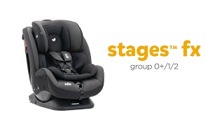 Joie stages™ fx  Group 012 Car Seat  Grows from Birth to 7yrs [upl. by Himelman536]