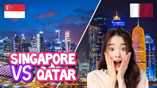 QATAR VS SINGAPORE coutry [upl. by Keri]