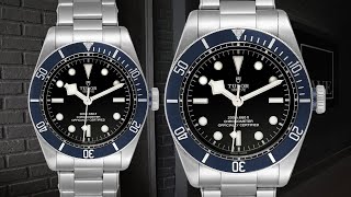 Tudor Heritage Black Bay Blue Bezel Steel Watch 79230B  SwissWatchExpo [upl. by Dorry]