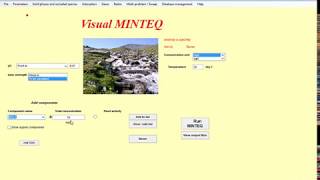 Calculation of Saturation indices with Visual MINTEQ v 3 [upl. by Dannica860]