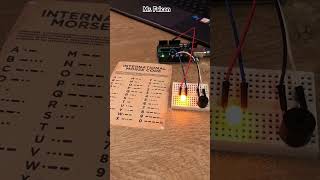 Arudunio Morse code arduinoiot iotapplications smartphone iotproject trendingshorts shortfeed [upl. by Adina]