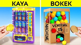 MURID KAYA VS MURID BOKEK  Kiat DIY Kreatif VS Gadget Mahal oleh 123 GO CHALLENGE [upl. by Aleet896]