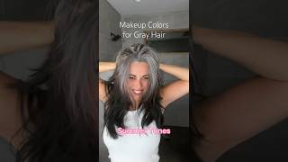 Gray Hair Colors  Pale Winter Skin vs Warm Summer Skin ☀️ greyhair makeuplook [upl. by Ofloda]