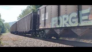 E407 near Dungannon Virginia on the Clinchfield August 28 2024 [upl. by Yolanthe]