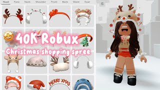 ✨ 40K Christmas Roblox Shopping Spree 😱🎅🎄 [upl. by Nadaha]