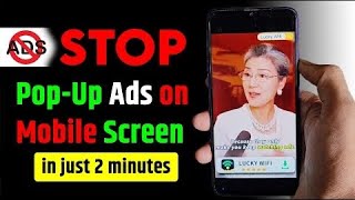 How do I block ads on my Android home screen  how to remove the fullscreen popup ads from phone [upl. by Ennayram518]