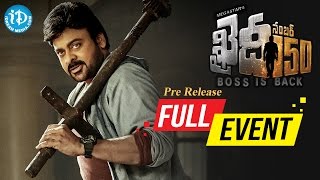 Khaidi No 150 Prerelease Function Full Event  Mega Star Chiranjeevi  Kajal Aggarwal  V V Vinayak [upl. by Atnauqal16]