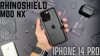 iPhone 14 Pro Rhinoshield Mod NXCrashguard Case Review HUGE RECOMMEND [upl. by Lehcem318]