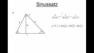 Sinussatz Erklärung Beispiele und Herleitung [upl. by Denie]