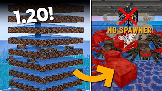 Best Spider Farm Without Spawner for Minecraft 120 [upl. by Trebreh474]