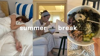 SUMMER BREAK 집콕 피서로 살아남은 한여름의 vlog🥒 부산에서의 4박 여름방학 [upl. by Nosiram]