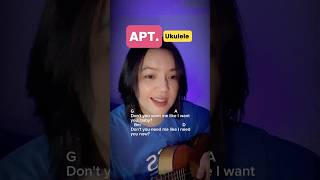 APT  Ukulele Cover  Lyrics amp Easy Chords [upl. by Enilegna]