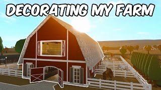 DECORATING MY FARM IN BLOXBURG [upl. by Maya]