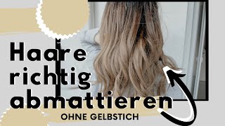 Ohne Silbershampoo abmattieren I Anti Trockene Haare nach dem Waschen I Für gesunde blonde Haare [upl. by Trant]