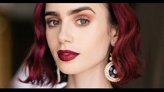 How to Do Rosebud Lips the Lily Collins Way [upl. by Seraphim]